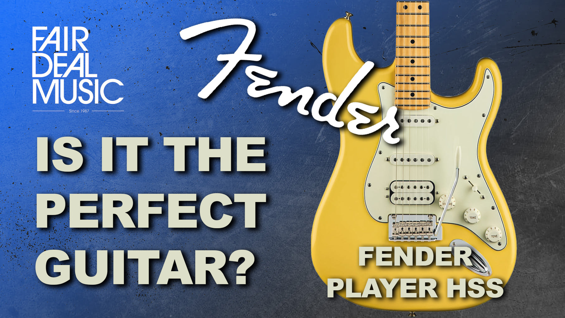 Unleashing Versatility: The Fender Player HSS Stratocaster in Buttercream