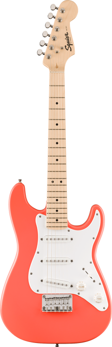 Squier Limited Edition Mini Stratocaster, Tahitian Coral - Fair Deal Music