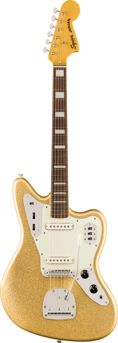 Squier Limited Edition Classic Vibe '70s Jaguar, Gold Sparkle - Fair Deal Music