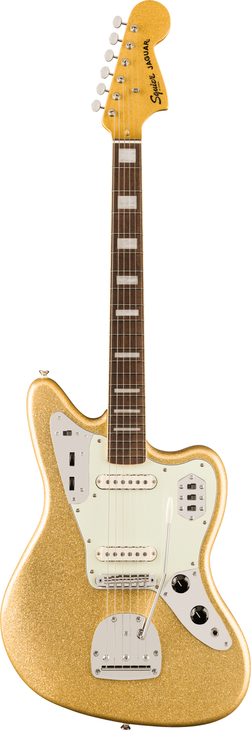 Squier Limited Edition Classic Vibe '70s Jaguar, Gold Sparkle - Fair Deal Music