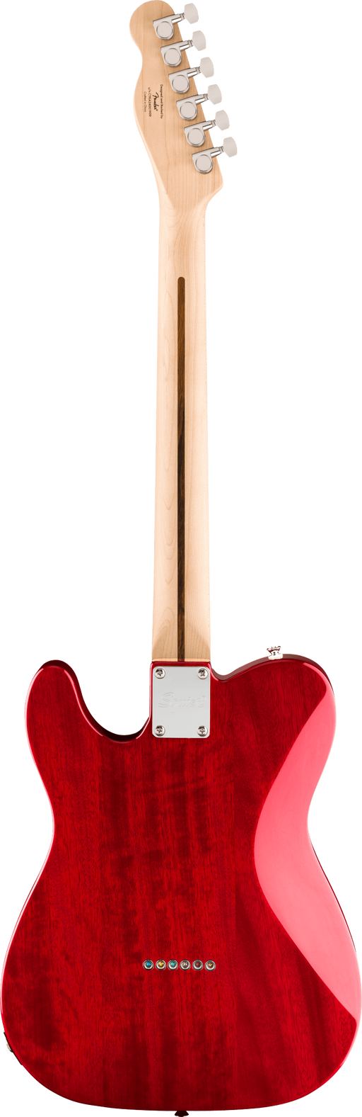 Squier Affinity Telecaster Flame Maple Top, Crimson Red Transparent - Fair Deal Music