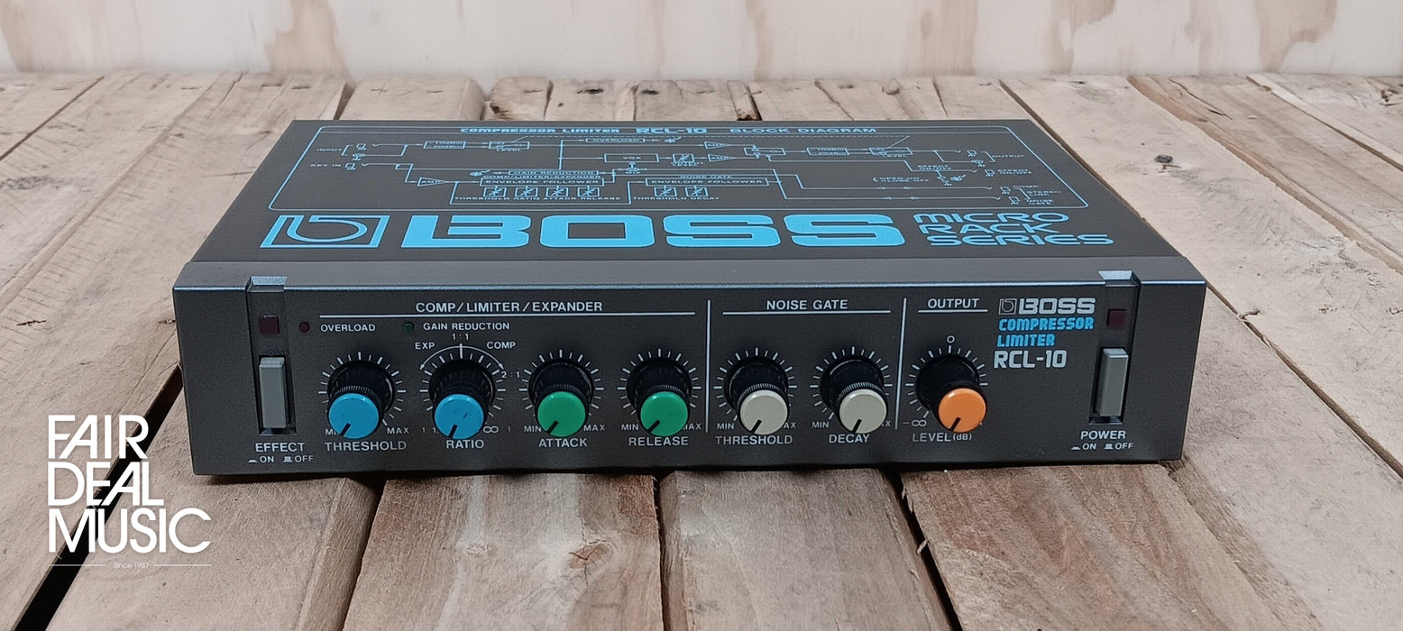 Boss RCL-10 Micro Rack Series Compressor Limiter, USED - Fair Deal Music