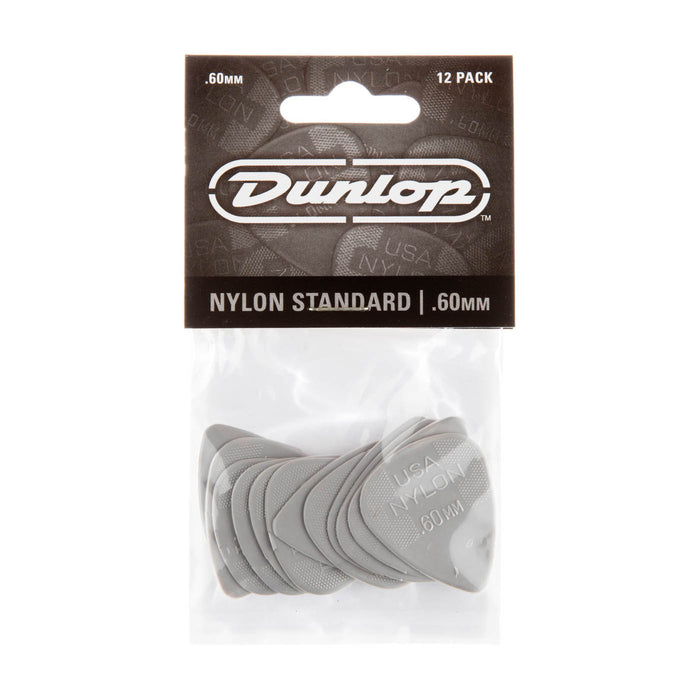 Dunlop Nylon Standard Guitar Plectrum 0.60mm 12 Pack - Fair Deal Music