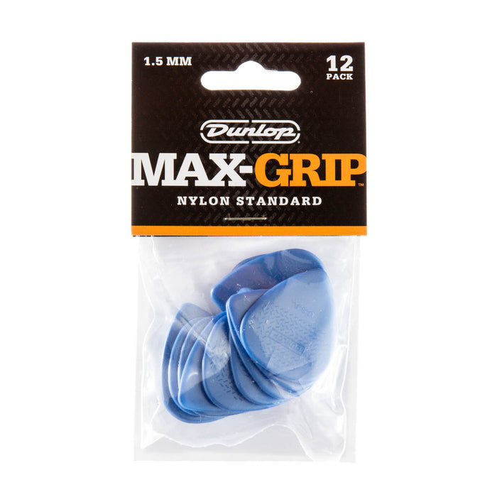 Jim Dunlop Max-Grip Nylon Standard Guitar Plectrum 1.50mm 12 Pack - Fair Deal Music