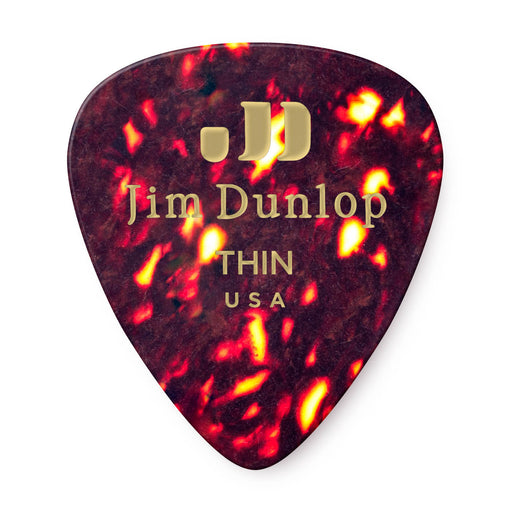 Jim Dunlop Celluloid Shell Pick Thin 12 Pack - Fair Deal Music