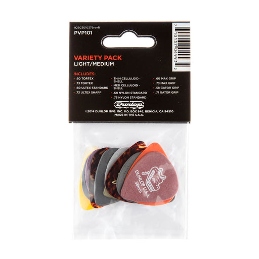 Dunlop PVP101 Pick Variety Pack - Light/Medium - Fair Deal Music