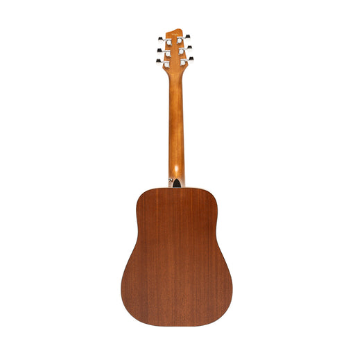 Stagg Acoustic Dreadnought Travel Guitar, Sapele, Natural Finish - Fair Deal Music