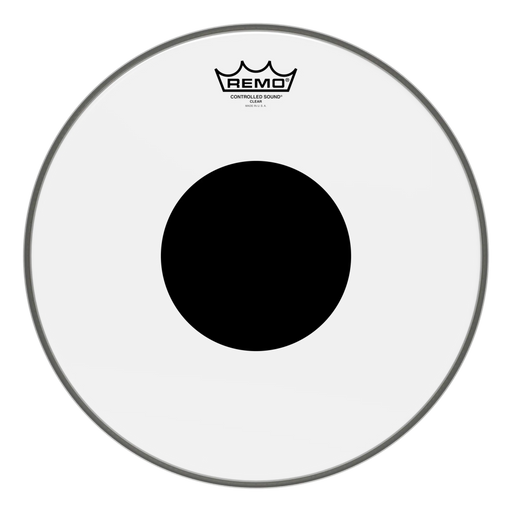 Remo Controlled Sound 10 Inch Clear Drum Head Batter Black Dot Top CS-0310-10 - Fair Deal Music