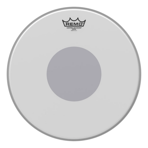 Remo 16" Controlled Sound Coated Batter, Black Dot Bottom Drum Head CS-0116-10 - Fair Deal Music