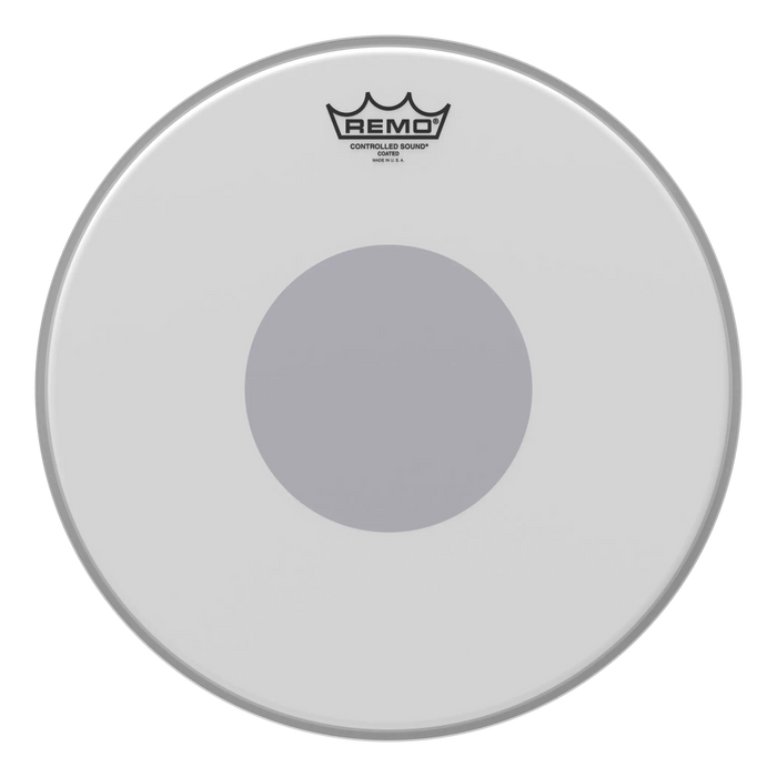 Remo 16" Controlled Sound Coated Batter, Black Dot Bottom Drum Head CS-0116-10 - Fair Deal Music