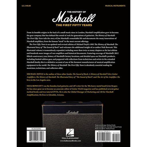 The History Of Marshall - The First Fifty Years - Fair Deal Music