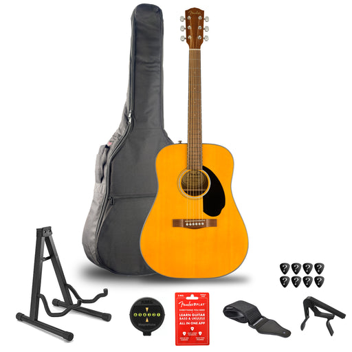 Fender CD-60S Exotic Dao Dreadnought Acoustic Guitar Bundle - Fair Deal Music