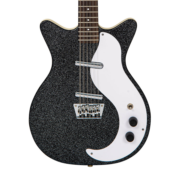 Danelectro '59 12 String Electric Guitar ~ Black Sparkle - Fair Deal Music