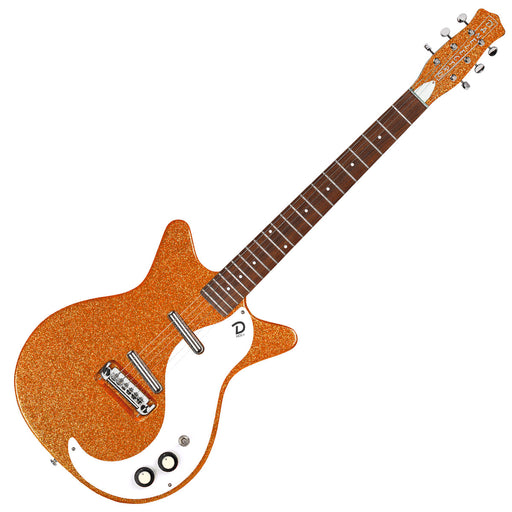 Danelectro '59M NOS Electric Guitar ~ Orange Metal Flake - Fair Deal Music