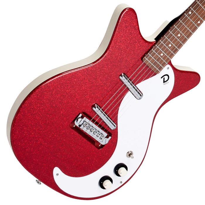 Danelectro '59M NOS Electric Guitar ~ Red Metal Flake - Fair Deal Music
