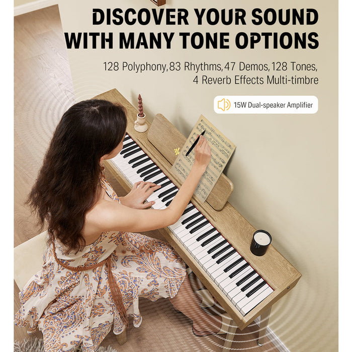 Donner DDP-60 Semi-Weighted Compact Digital Piano - Natural - Fair Deal Music