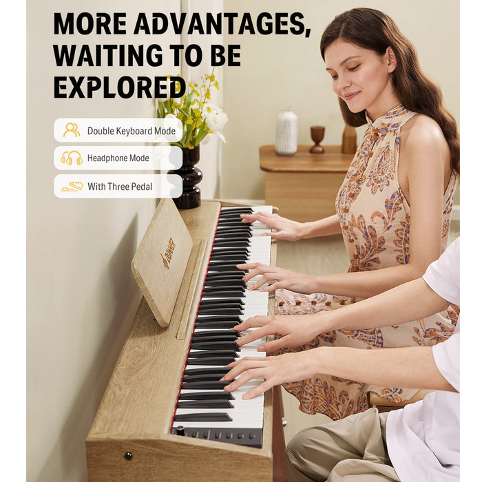 Donner DDP-60 Semi-Weighted Compact Digital Piano - Natural - Fair Deal Music