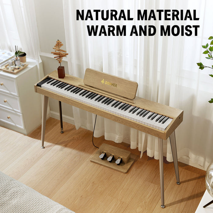 Donner DDP-60 Semi-Weighted Compact Digital Piano - Natural - Fair Deal Music