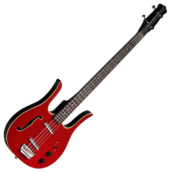 Danelectro Longhorn Bass ~ Red Hot - Fair Deal Music