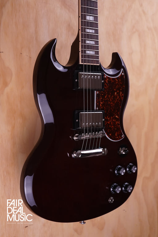 Gibson USA SG Standard in Oxblood with a tortoise pickguard, USED - Fair Deal Music