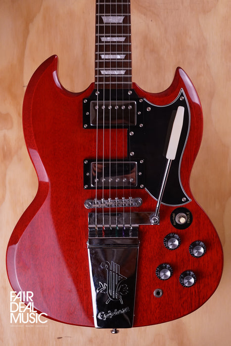 Epiphone Limited Edition Custom Shop SG Maestro Vibrola in cherry, USE —  Fair Deal Music