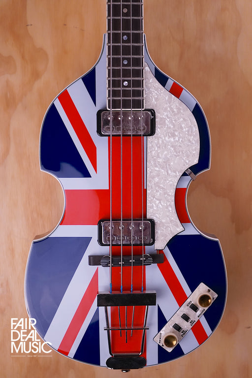 2012 Höfner Contemporary Series Violin Bass Diamond Jubilee Union Jack edition, USED - Fair Deal Music