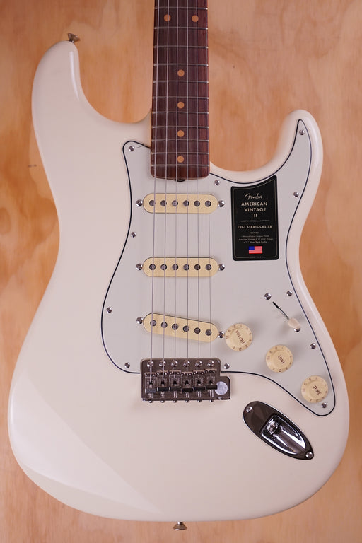 Fender American Vintage II 1961 Stratocaster in Olympic White, Ex-Display - Fair Deal Music