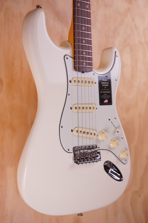 Fender American Vintage II 1961 Stratocaster in Olympic White, Ex-Display - Fair Deal Music