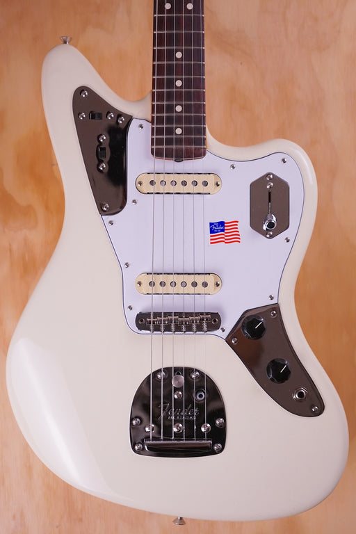 Fender Johnny Marr Jaguar in Olympic White, Ex-Display - Fair Deal Music