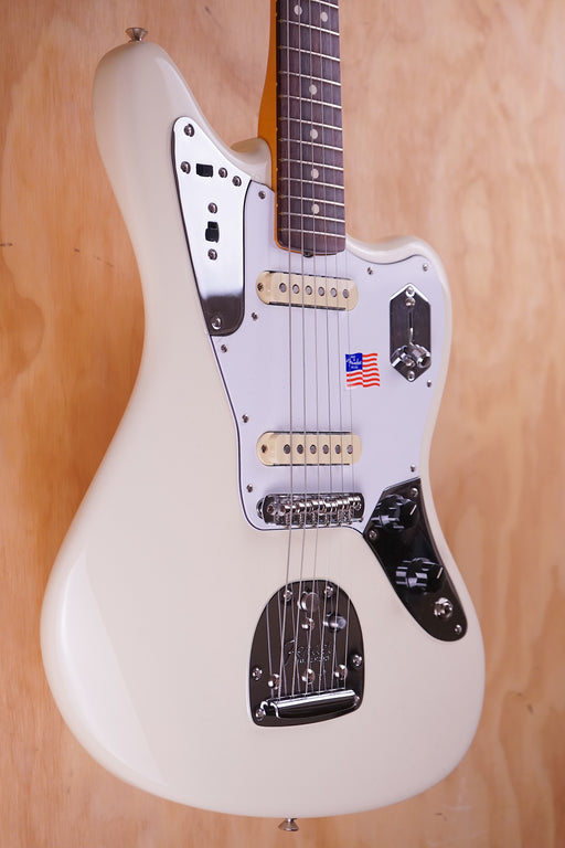 Fender Johnny Marr Jaguar in Olympic White, Ex-Display - Fair Deal Music