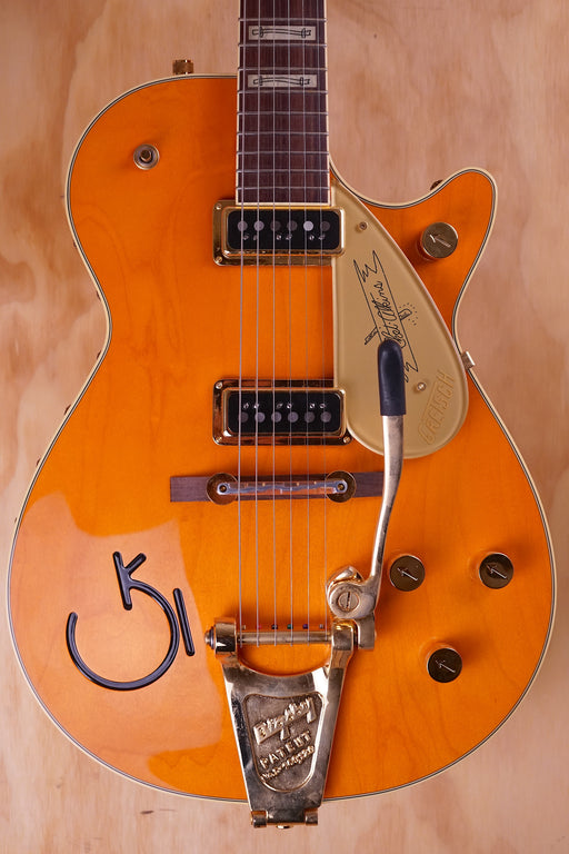 Gretsch Chet Atkins G6121-1955 Solid Body in Orange Natural, (Used Comm) - Fair Deal Music