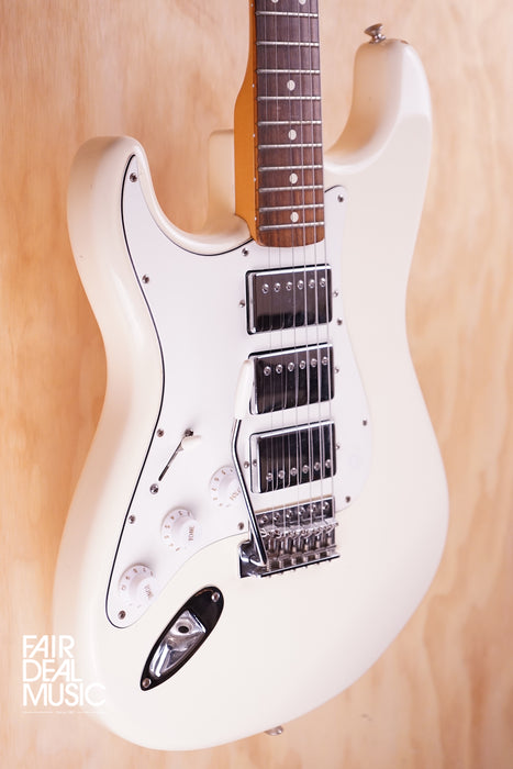 Fender Standard Stratocaster Left-Handed in Arctic White finish HHH, USED - Fair Deal Music