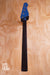 Warmoth Short Scale Bass Neck with a blue headstock, USED - Fair Deal Music