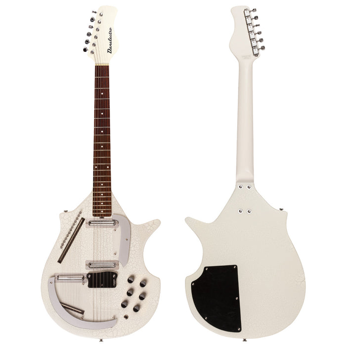 Danelectro Sitar ~ White Crackle - Fair Deal Music