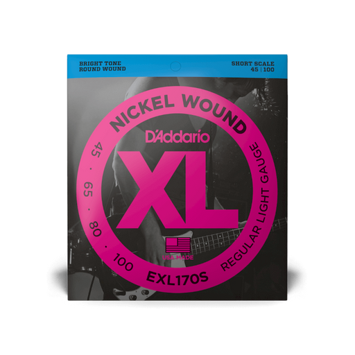 D'Addario, EXL170s, 45-100 Regular Light, Short Scale, XL Nickel Bass Strings - Fair Deal Music