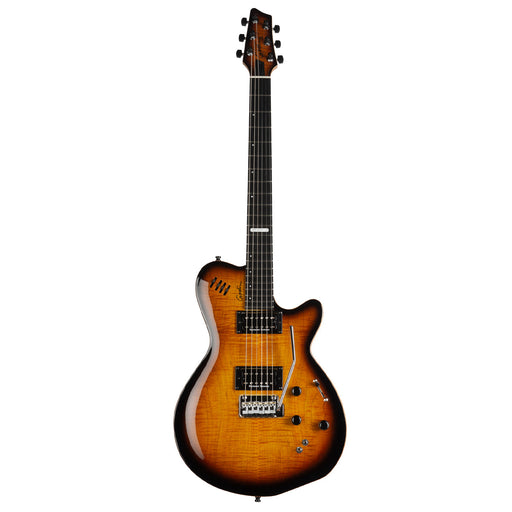 Godin LGXT 3 Voice Electric Guitar ~ Cognac Burst Flame - Fair Deal Music