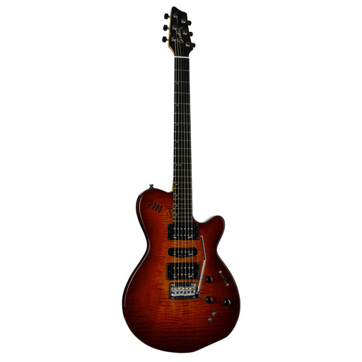 Godin XTSA 3 Voice Electric Guitar ~ Light Burst Flame - Fair Deal Music