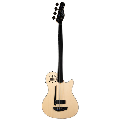 Godin A4 Ultra Semi-Acoustic Fretless Bass Guitar ~ Natural - Fair Deal Music