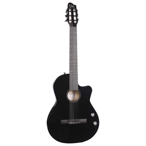 Godin Arena Pro Cutaway Bourbon Burst Nylon String Electro Guitar ~ Onyx Black with EQ - Fair Deal Music