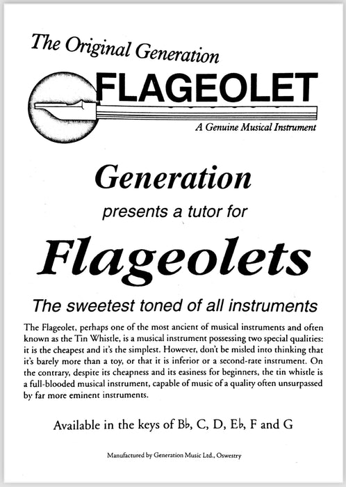 Generation Music Flageolet with Booklet - Fair Deal Music