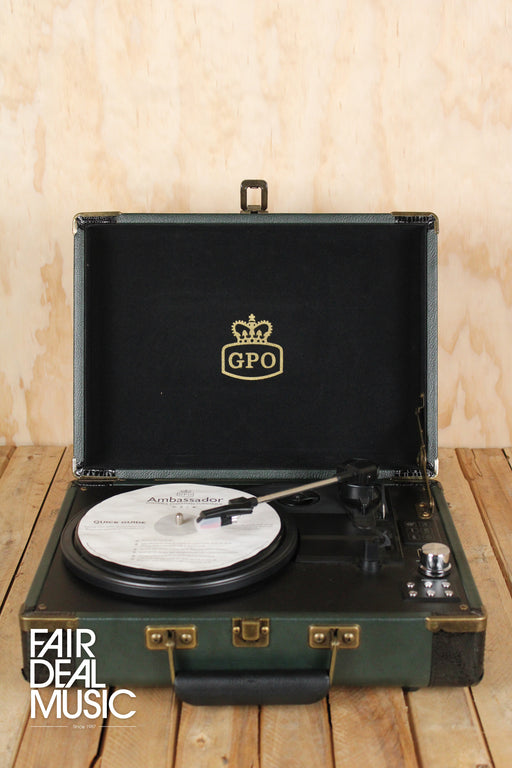 GPO Ambassador - Bluetooth Record Player Green [EX-DISPLAY] - Fair Deal Music