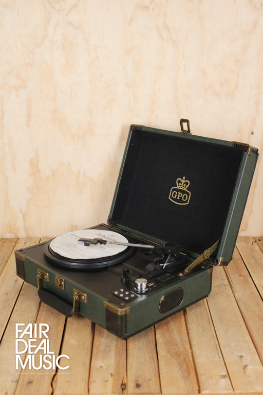 GPO Ambassador - Bluetooth Record Player Green [EX-DISPLAY] - Fair Deal Music