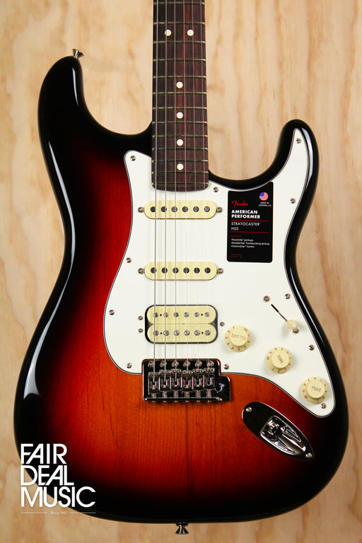 Fender American Performer Stratocaster HSS, 3 Colour Sunburst, Ex Display - Fair Deal Music