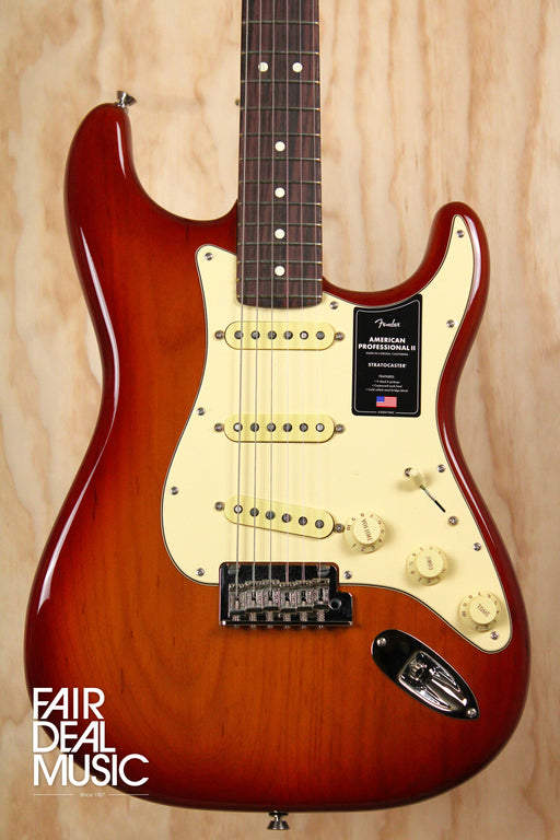 Fender American Professional II Stratocaster RW, Sienna Sunburst, Ex Display - Fair Deal Music