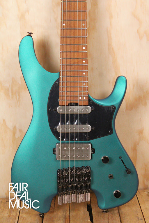 Ibanez Q547 Headless 7 String Guitar in Blue Chameleon Metallic Matte, Ex Display - Fair Deal Music