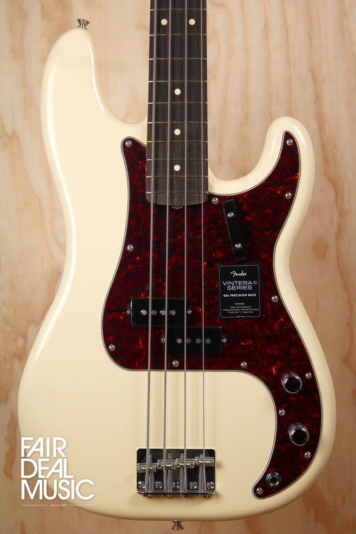 Fender Vintera II '60s Precision Bass, Olympic White, Ex Display - Fair Deal Music