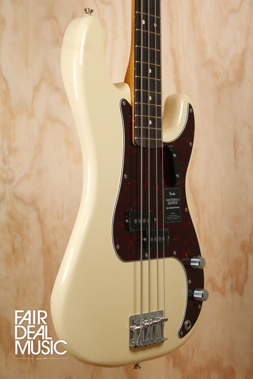 Fender Vintera II '60s Precision Bass, Olympic White, Ex Display - Fair Deal Music