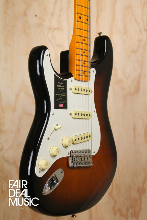 Fender American Vintage II 1957 Stratocaster in 2-Colour Sunburst Left-Handed, Ex Display - Fair Deal Music