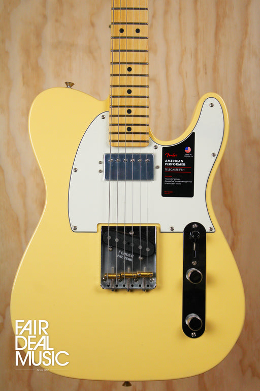 Fender American Performer Telecaster With Humbucker in Vintage White, Ex Display - Fair Deal Music