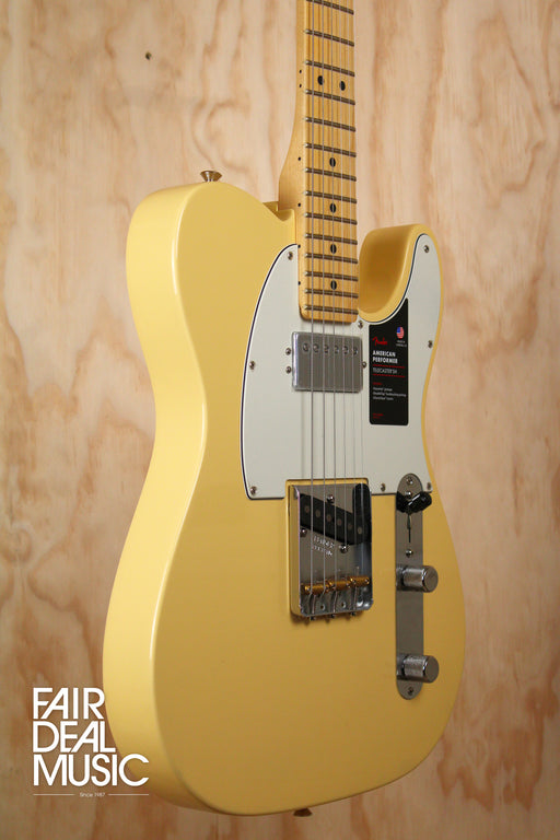 Fender American Performer Telecaster With Humbucker in Vintage White, Ex Display - Fair Deal Music